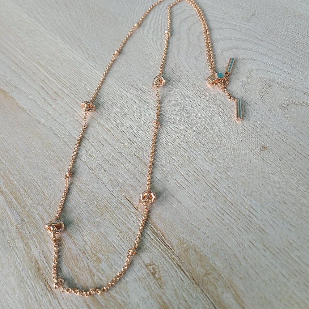 Kendra Scott Presleigh Adjustable Necklace in Rose Gold